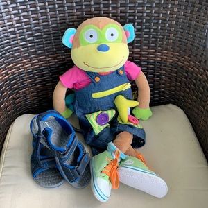 ALEX Discover Learn To Dress Monkey & Kids Sandles